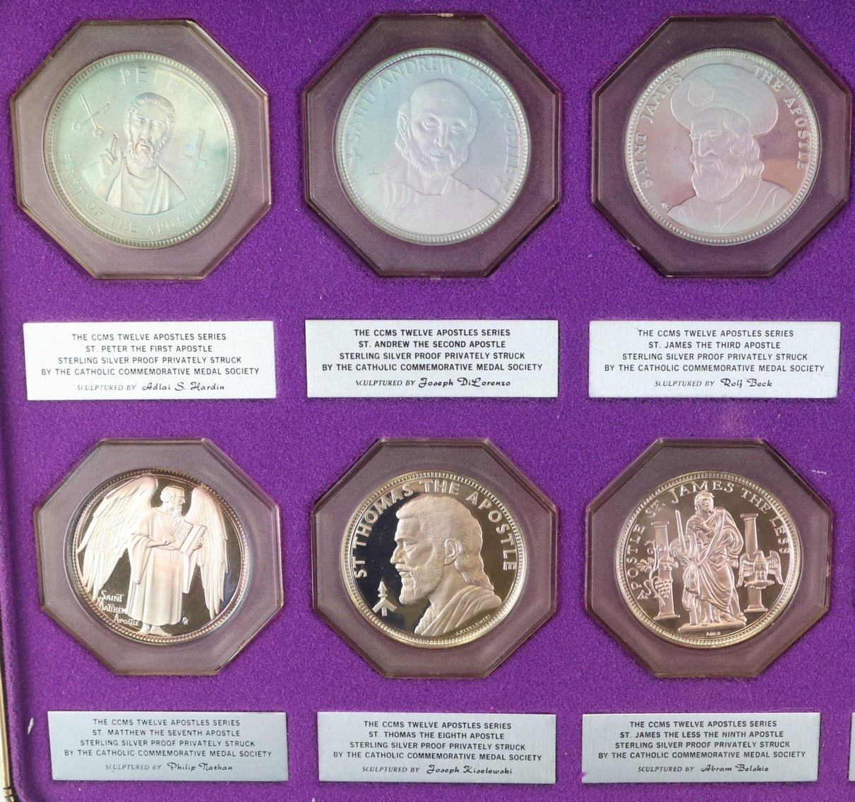 Image for Sterling Silver Catholic Art Guild / Catholic Commemorative Medal Society Medals (50)