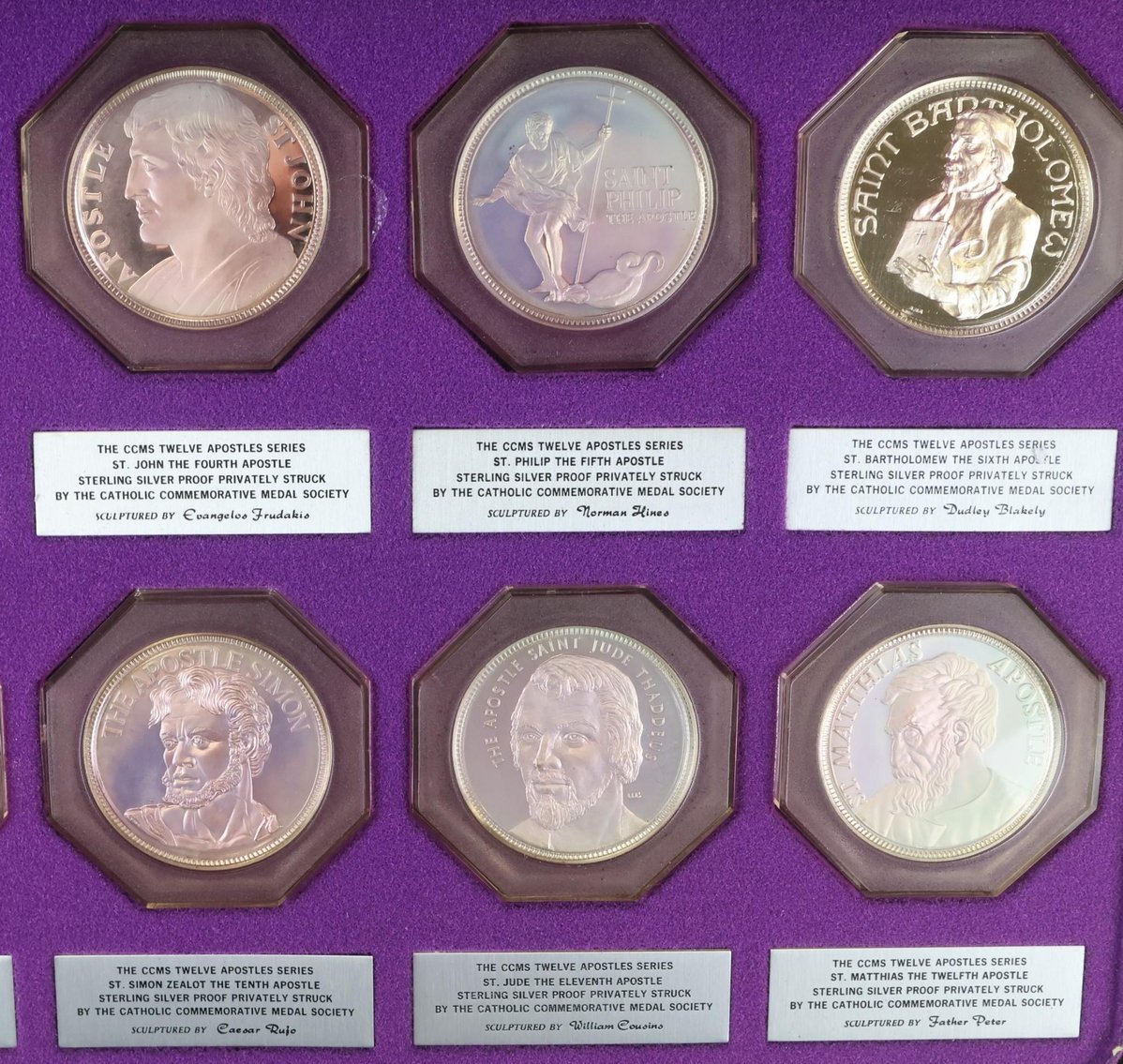 Image for Sterling Silver Catholic Art Guild / Catholic Commemorative Medal Society Medals (50)