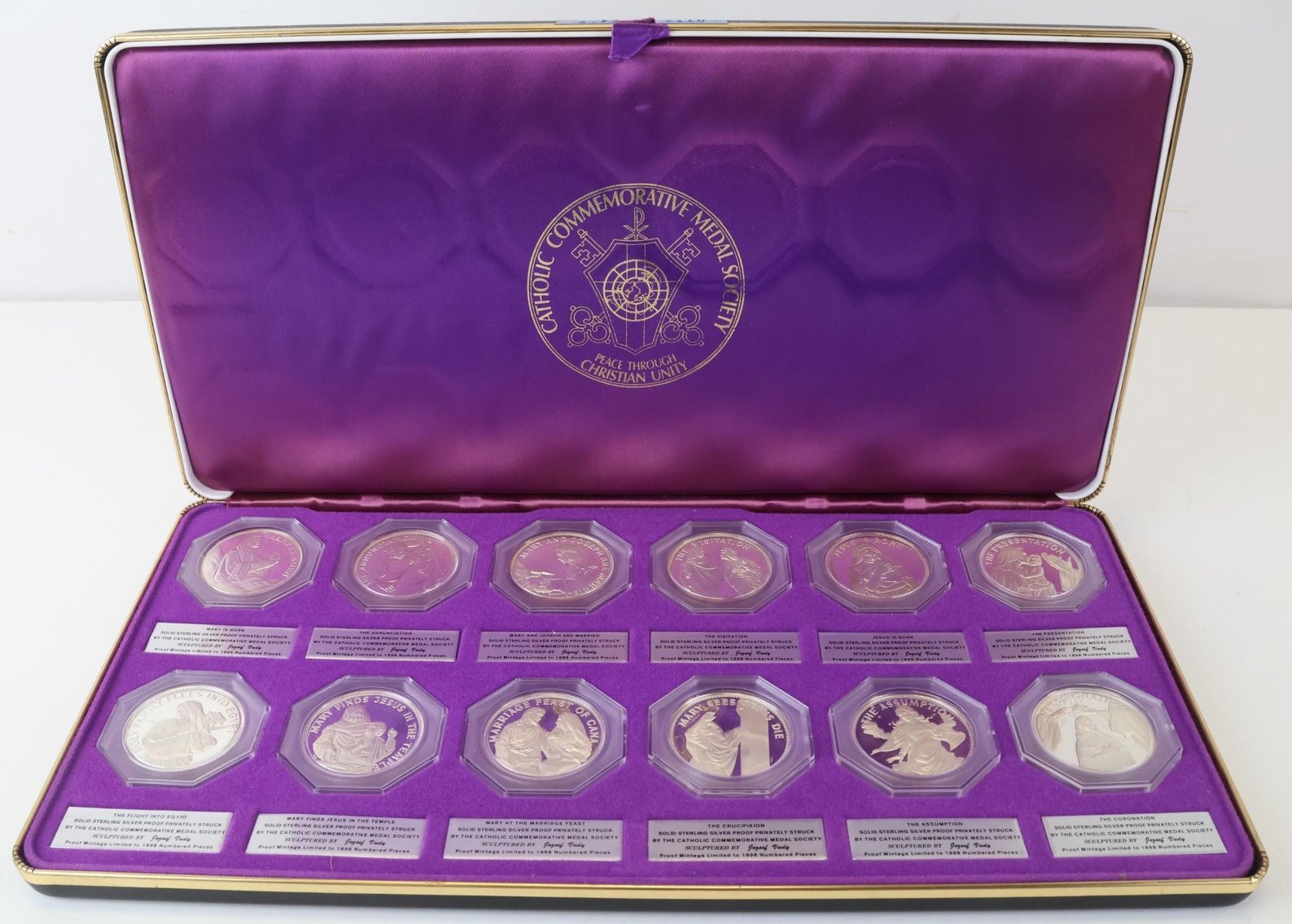 Image for Sterling Silver Catholic Art Guild / Catholic Commemorative Medal Society Medals (50)