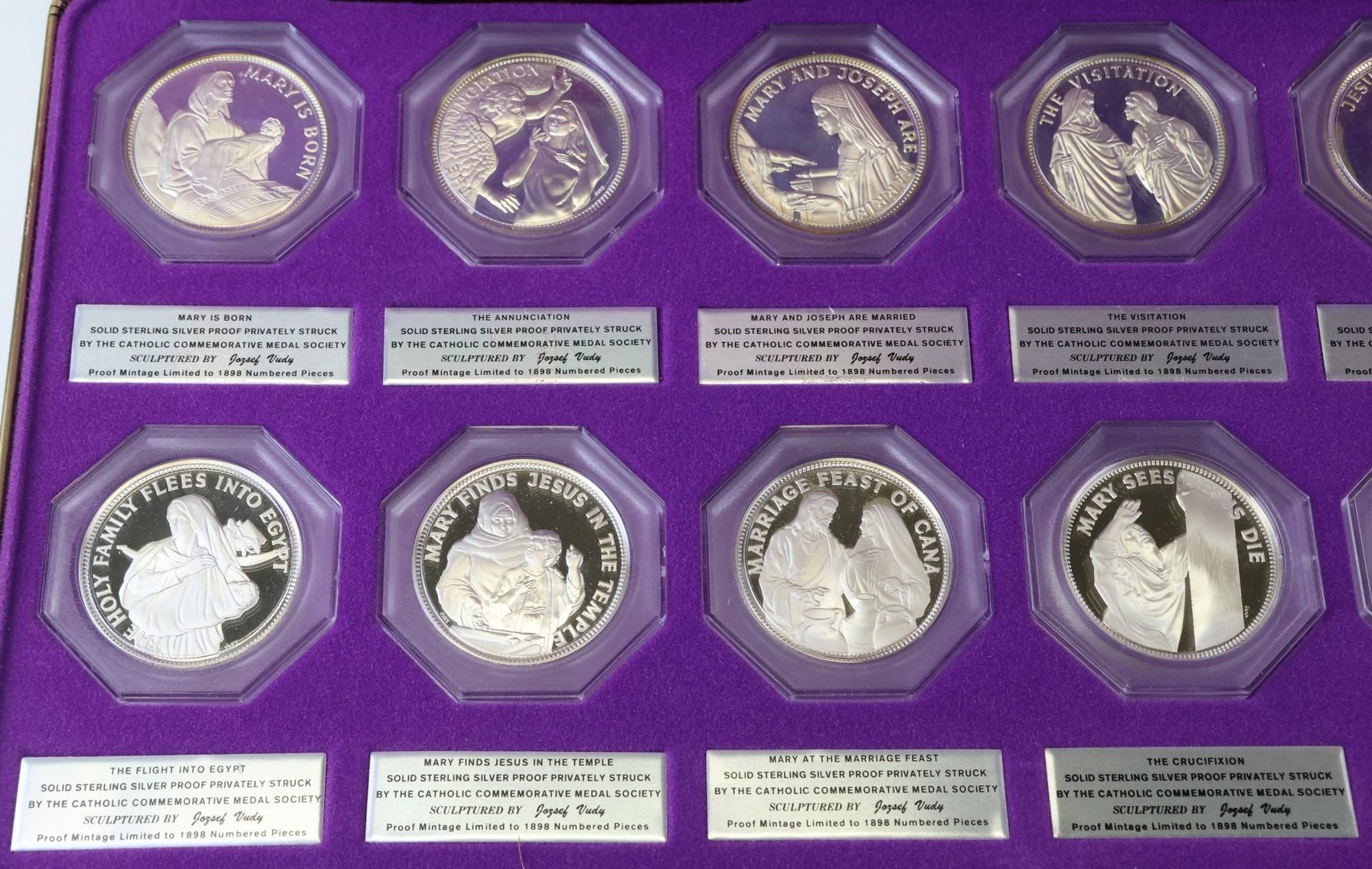 Image for Sterling Silver Catholic Art Guild / Catholic Commemorative Medal Society Medals (50)