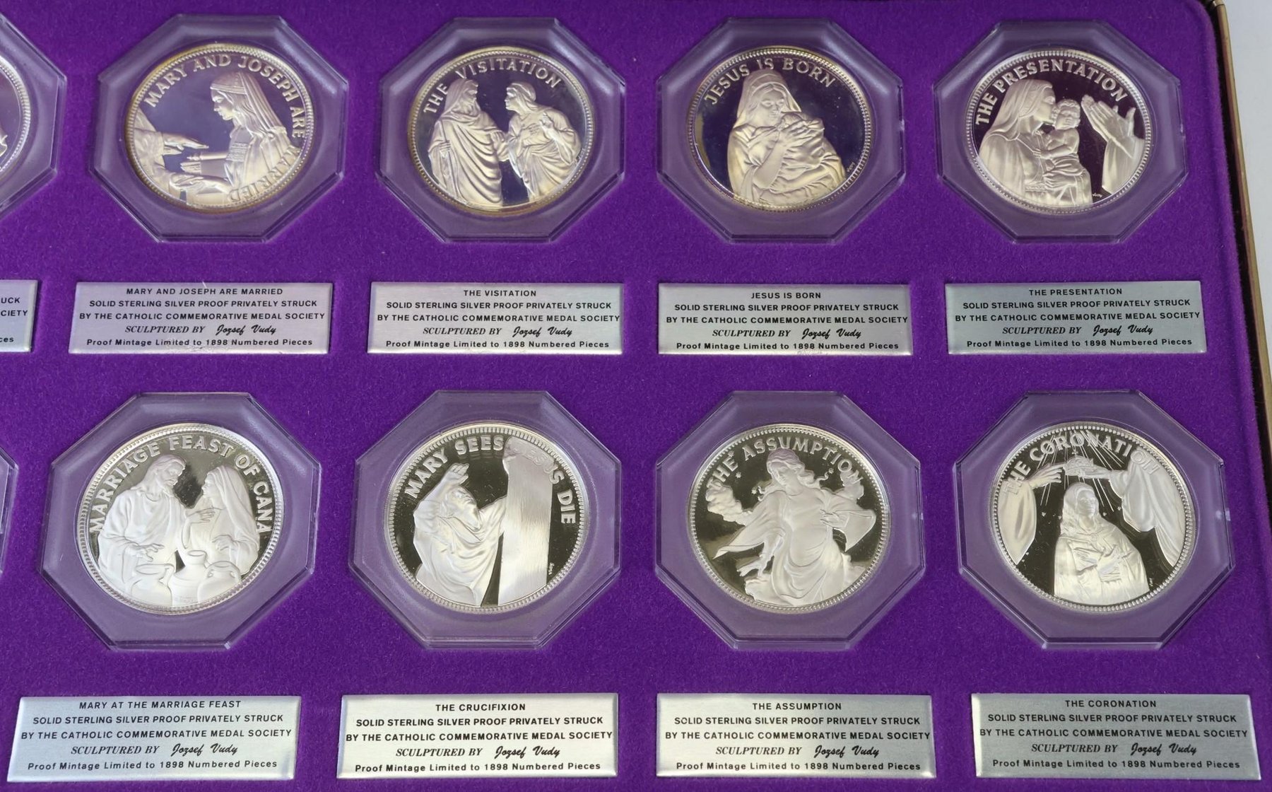 Image for Sterling Silver Catholic Art Guild / Catholic Commemorative Medal Society Medals (50)