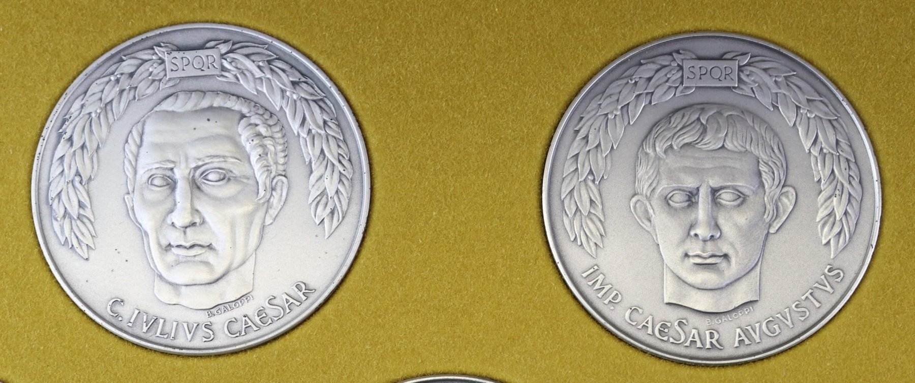 Image for Franklin Mint Sterling Silver Twelve Caesars Medals (12)