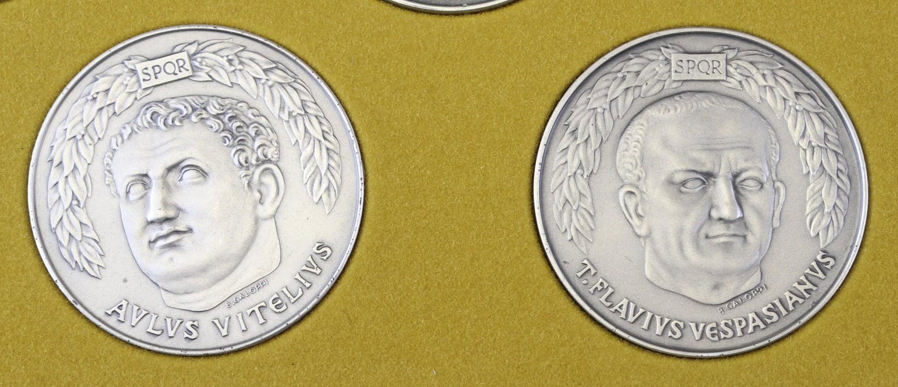 Image for Franklin Mint Sterling Silver Twelve Caesars Medals (12)