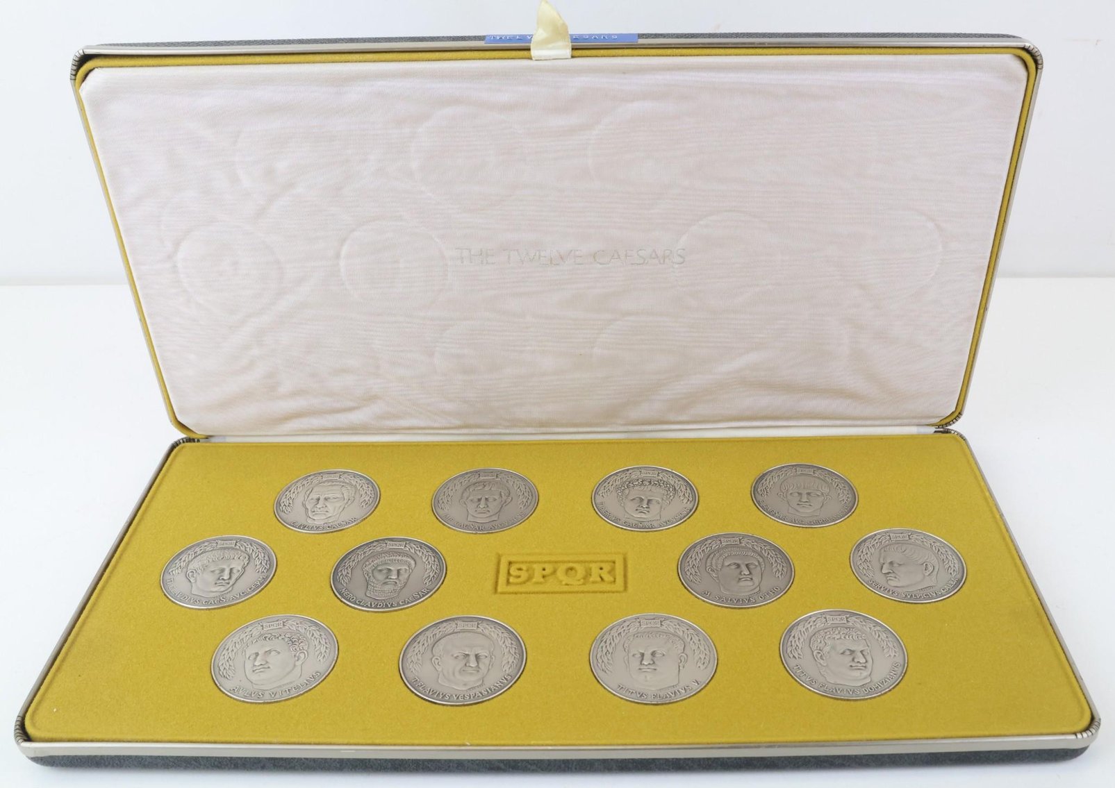 Image for Franklin Mint Sterling Silver Twelve Caesars Medals (12)