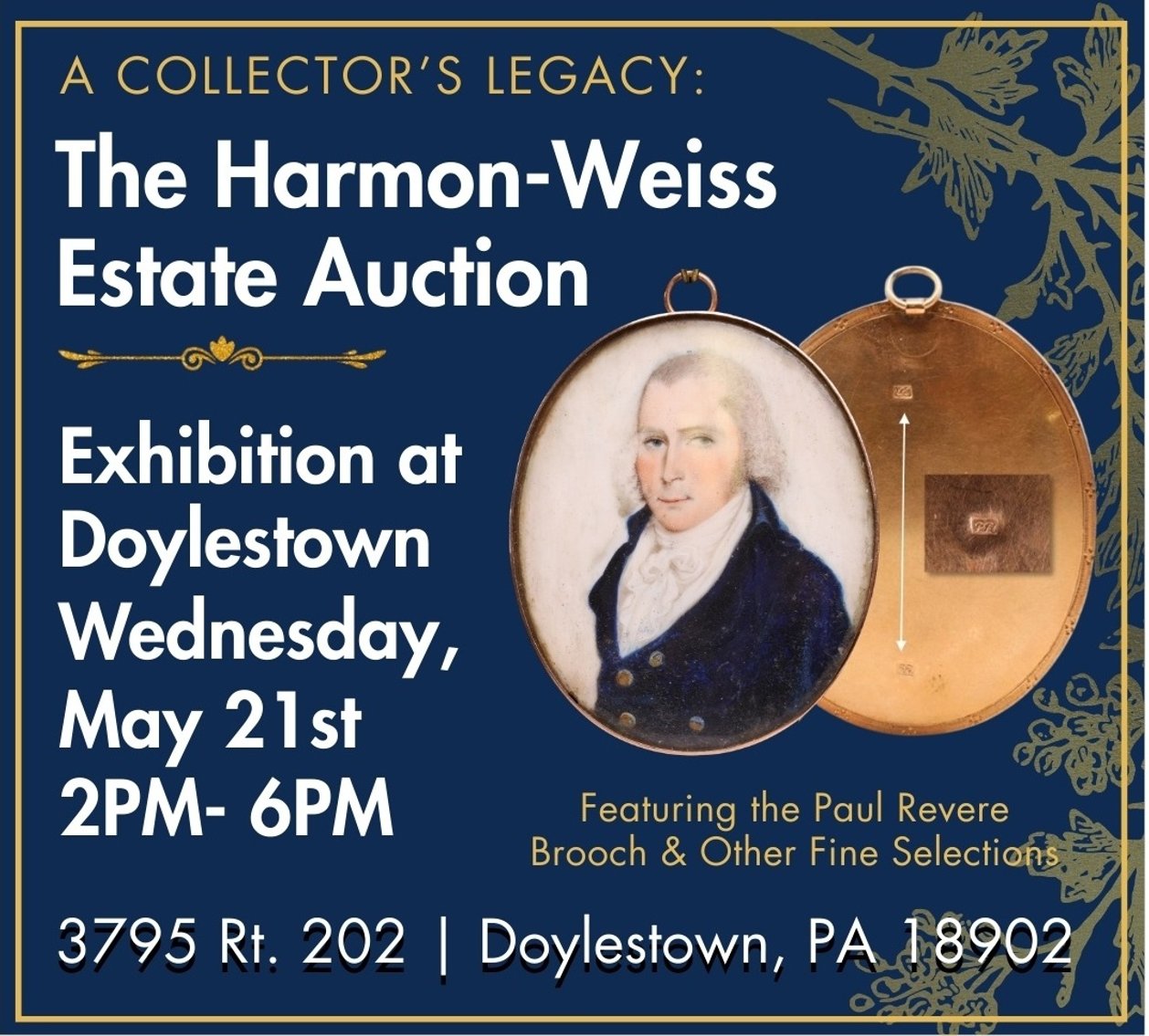 Image for Doylestown Exhibition | The Harmon-Weiss Estate | Wednesday, May 21st from 2-6 PM