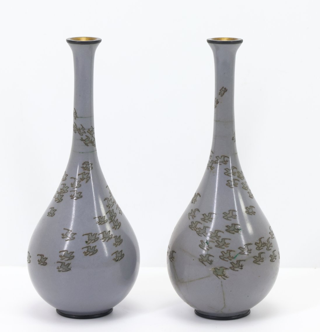 Image for Namikawa Yasuyuki Japanese Cloisonne Vases