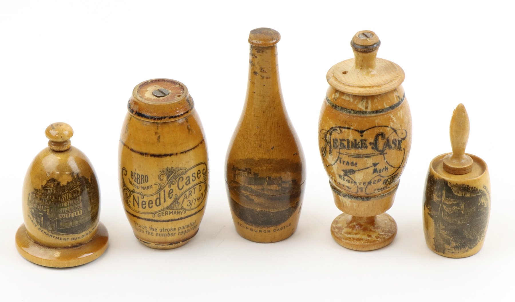 Image for Mauchline Ware & German Wood Sewing Accessories