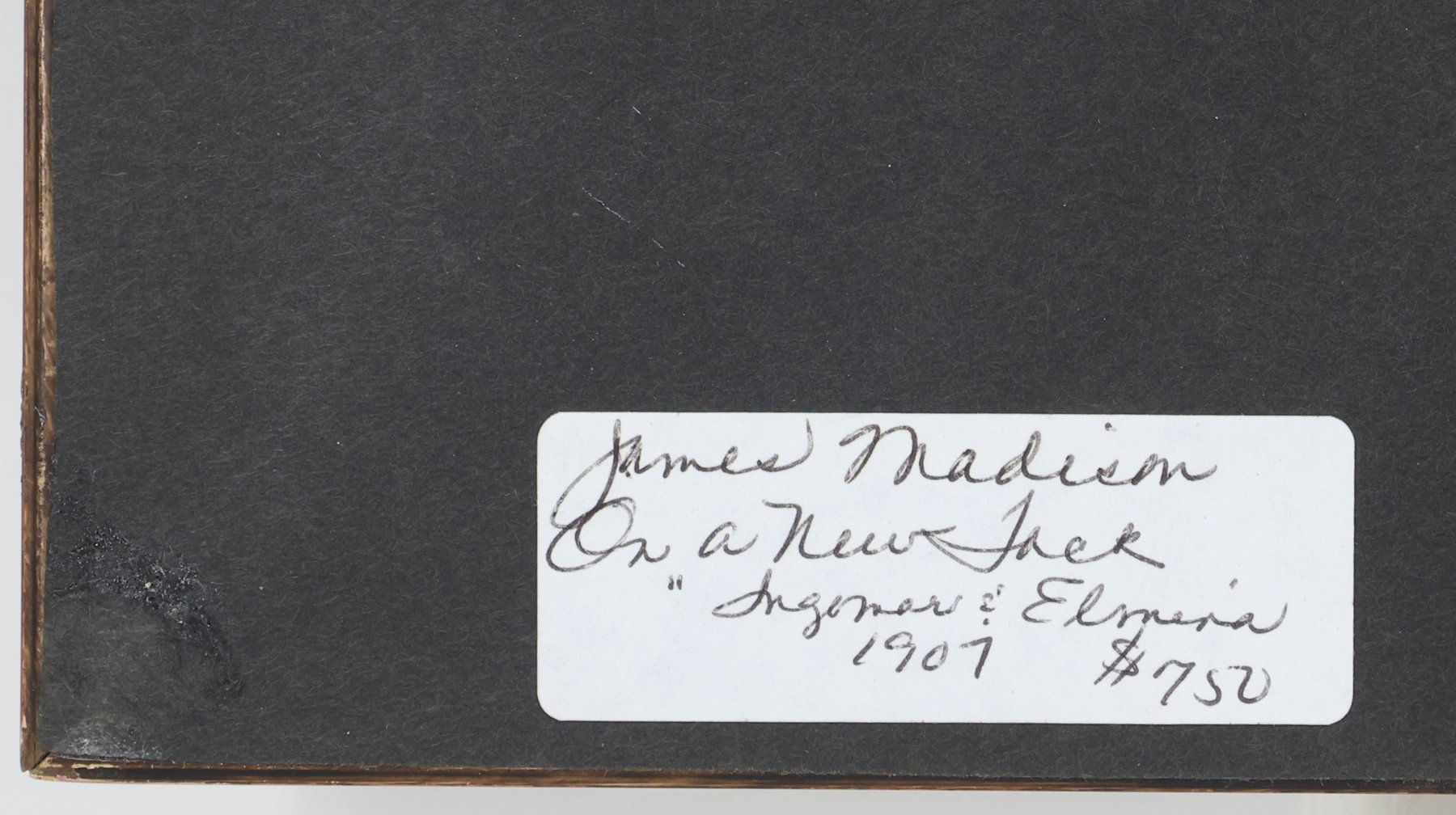 Image for J. A. Madison (20th c.)