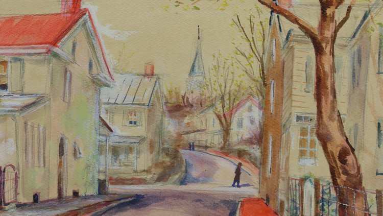 Image for Watercolor, signed