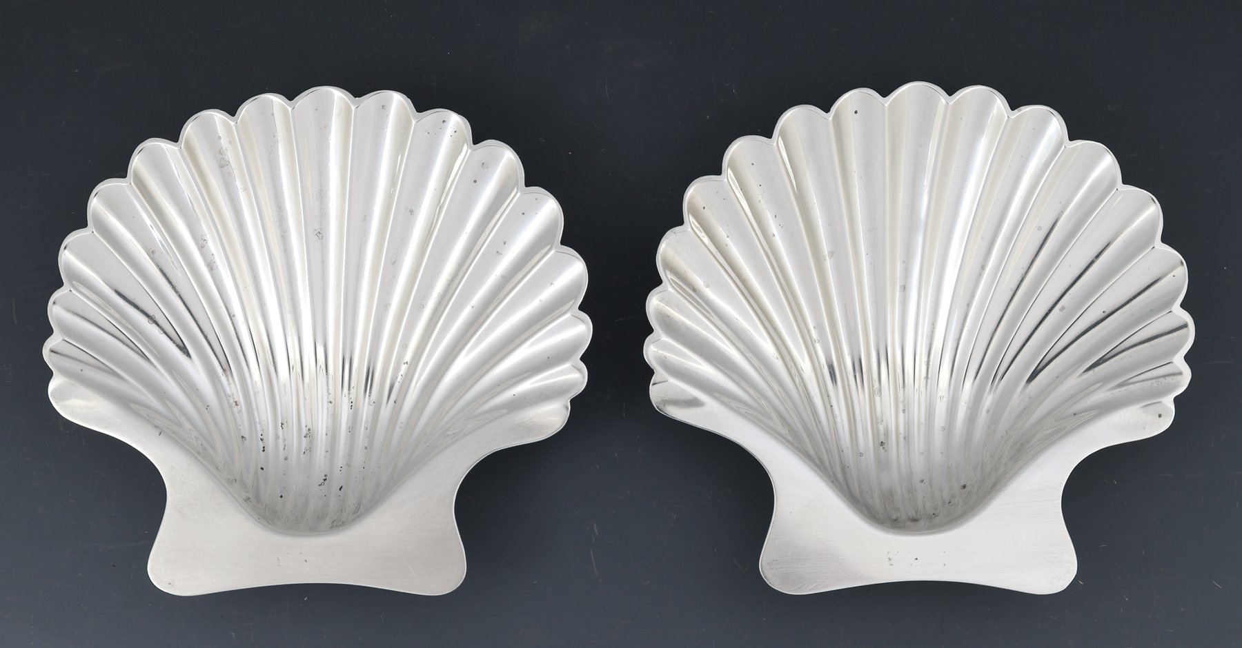 Image for Tiffany Sterling Silver Shell Bonbon Dishes
