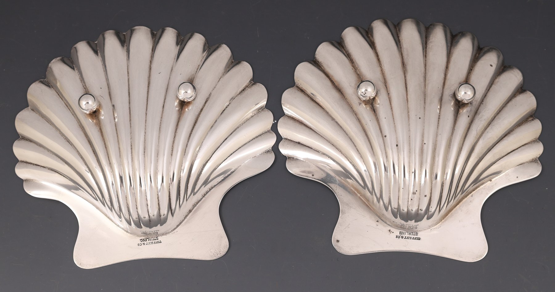 Image for Tiffany Sterling Silver Shell Bonbon Dishes
