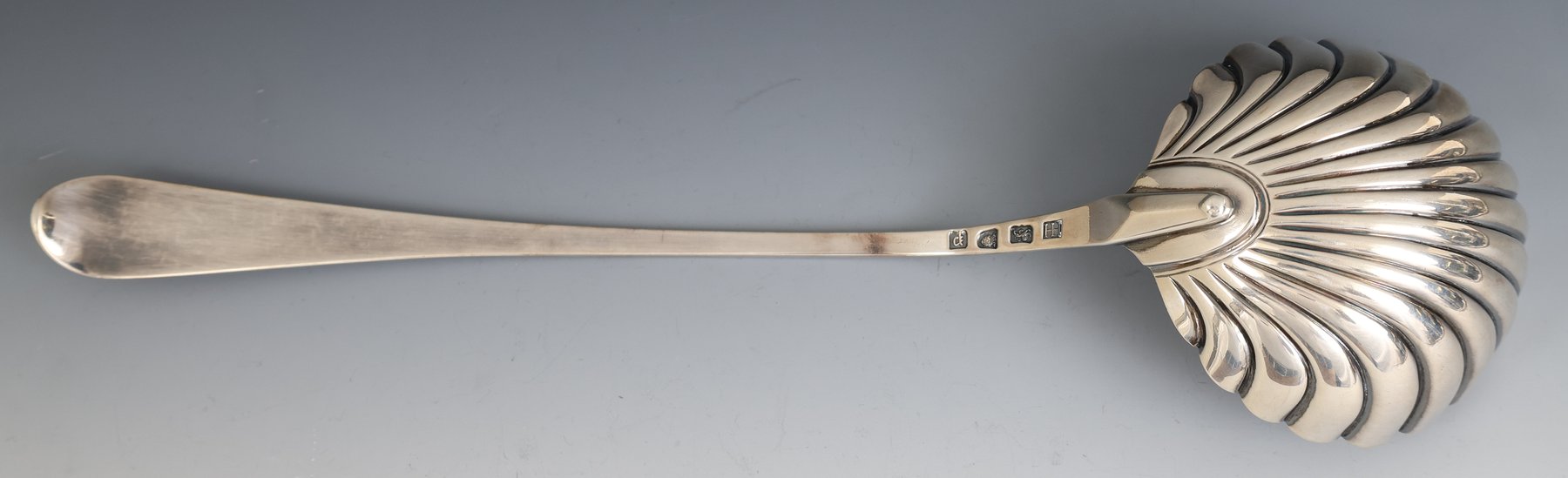 Image for Henry Hayens Georgian British Sterling Silver Punch Ladle