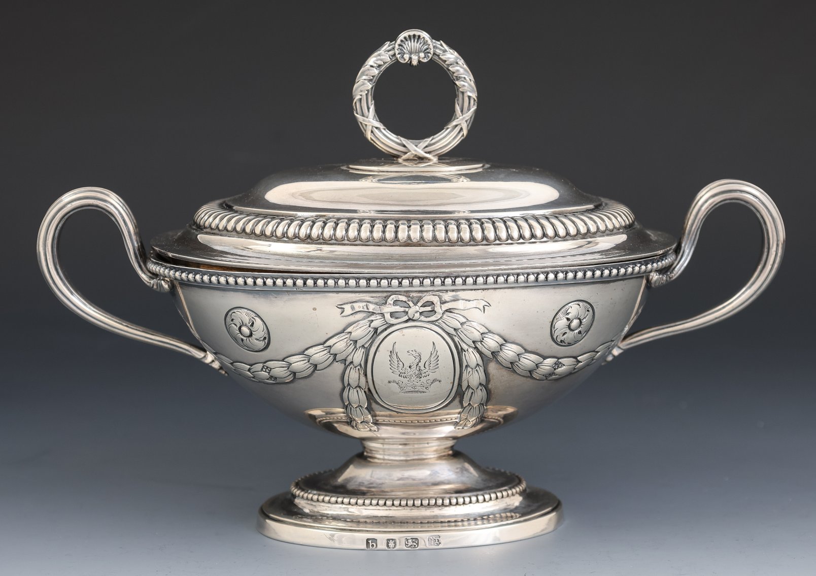 Image for John Denzilow / Paul Storr Georgian British Sterling Silver Sauce Tureen
