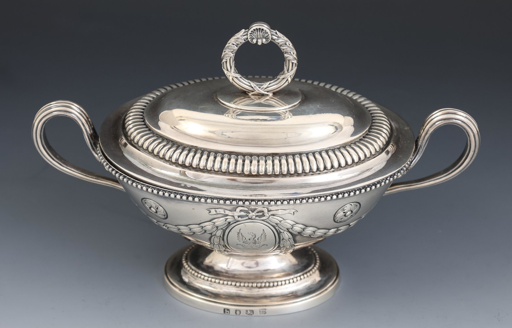 Image for John Denzilow / Paul Storr Georgian British Sterling Silver Sauce Tureen