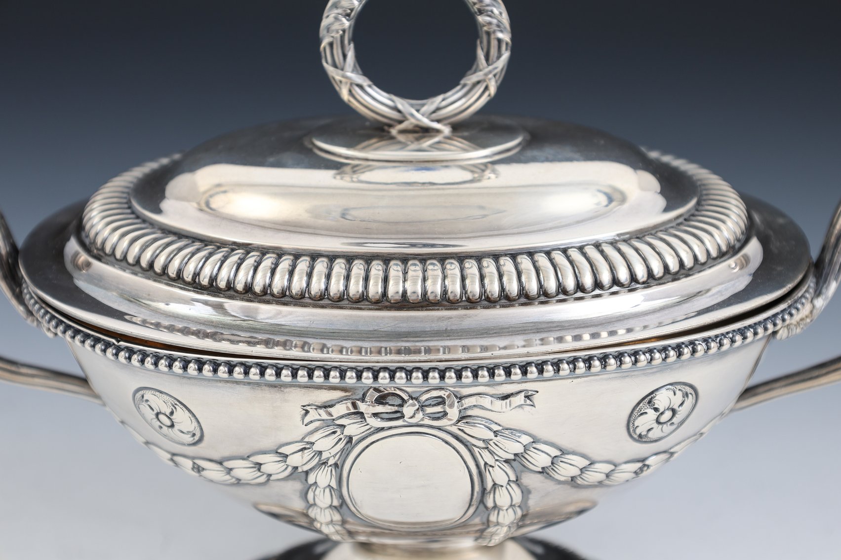 Image for John Denzilow / Paul Storr Georgian British Sterling Silver Sauce Tureen
