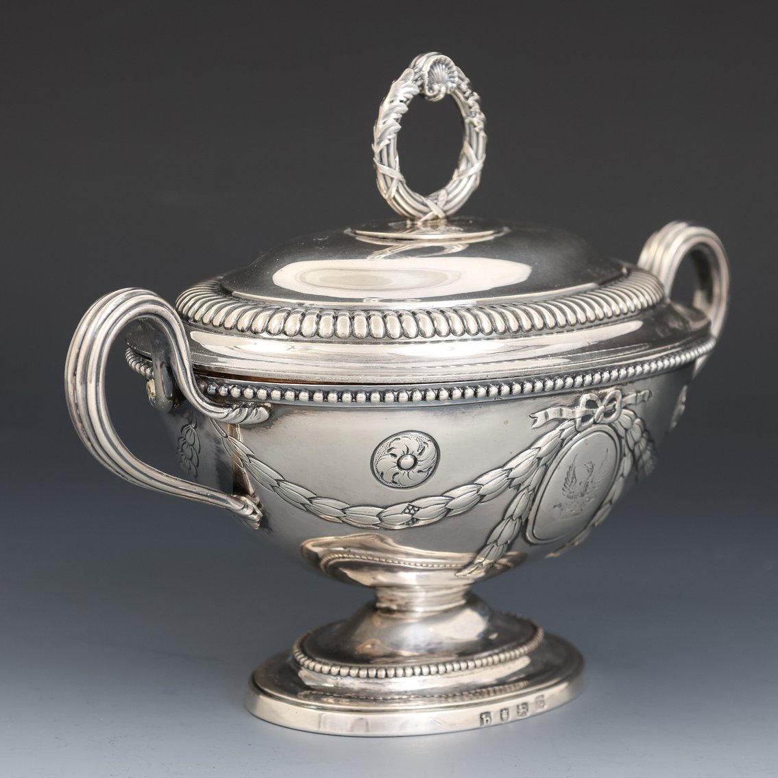 Image for John Denzilow / Paul Storr Georgian British Sterling Silver Sauce Tureen