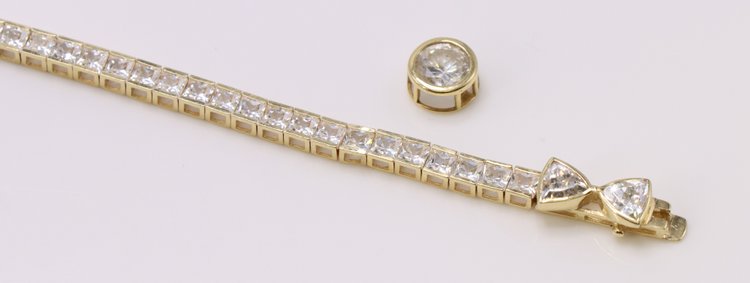 Image for 14k YG Bracelet & Pendant