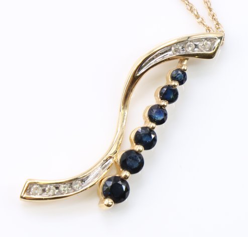 Image for 14k YG Necklace Chain & 10k YG Pendant