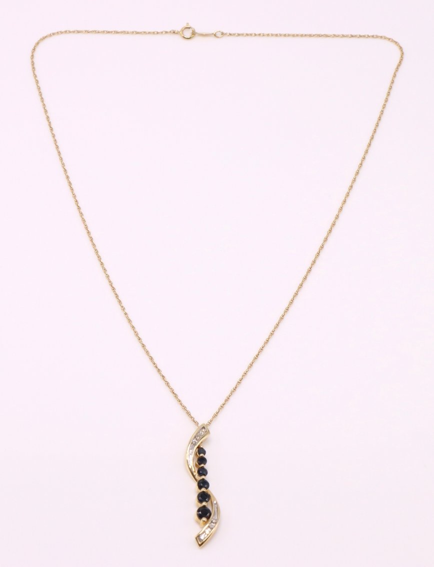 Image for 14k YG Necklace Chain & 10k YG Pendant