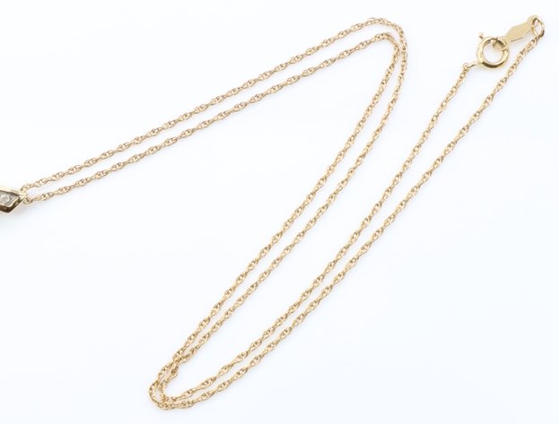 Image for 14k YG Necklace Chain & 10k YG Pendant