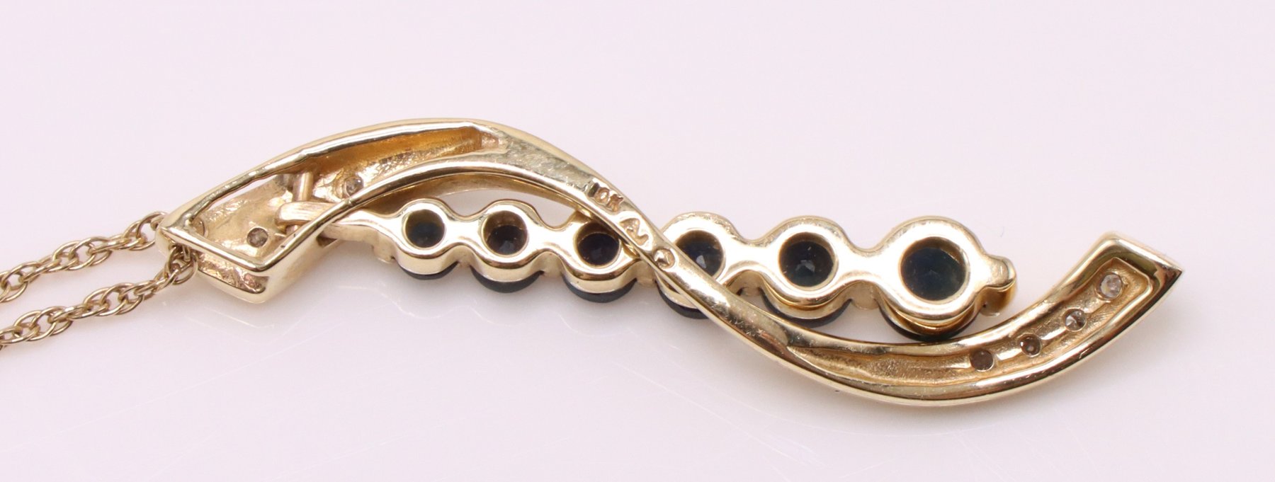 Image for 14k YG Necklace Chain & 10k YG Pendant