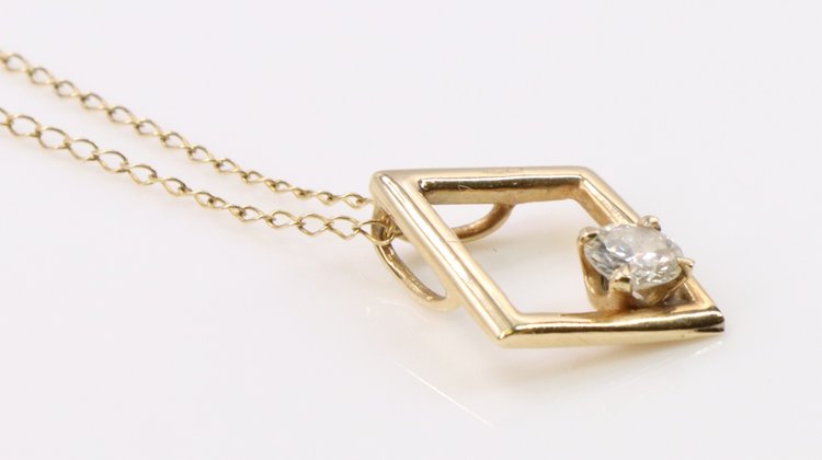 Image for 14k YG Necklace Chain and Pendant