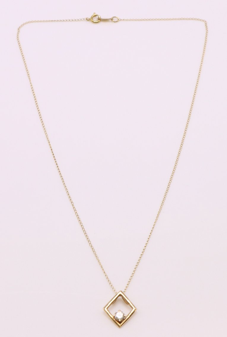 Image for 14k YG Necklace Chain and Pendant