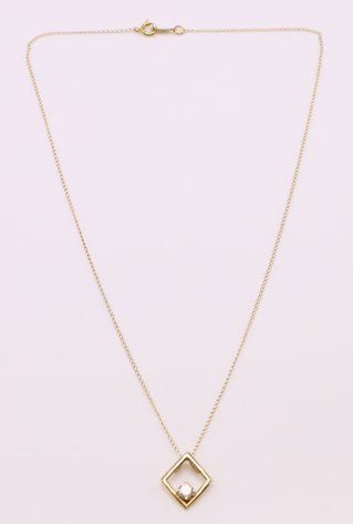 Image for 14k YG Necklace Chain and Pendant