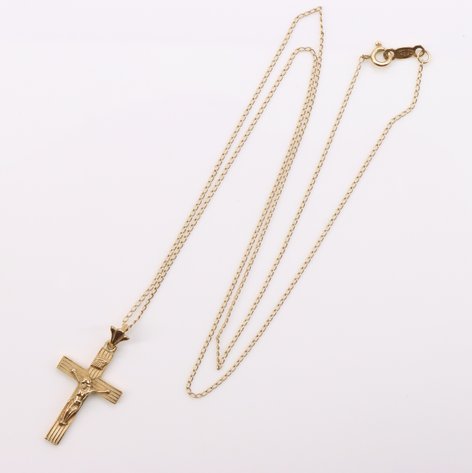 Image for 14k YG Necklace Chain and Pendant