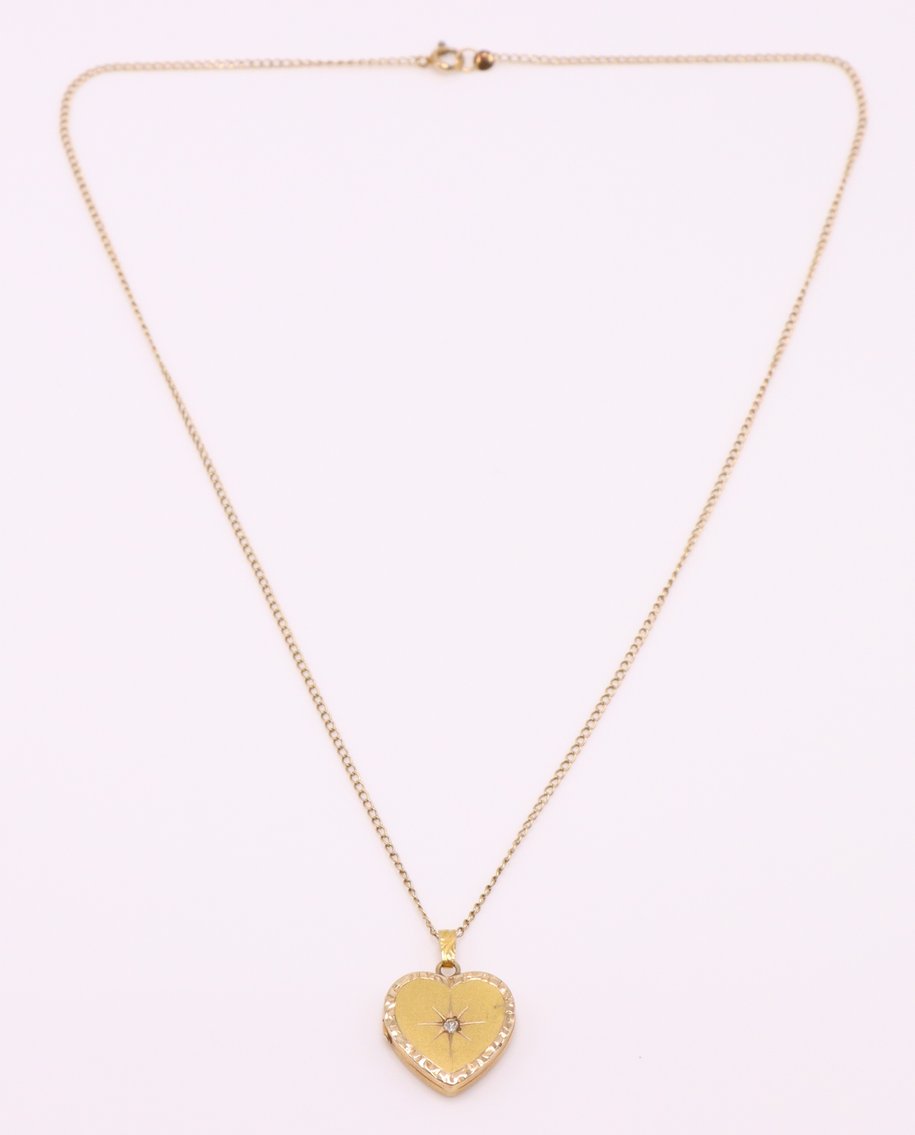 Image for 14k YG Necklace Chain and Pendant