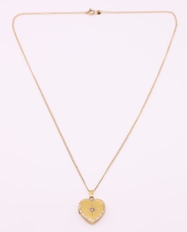 Image for 14k YG Necklace Chain and Pendant