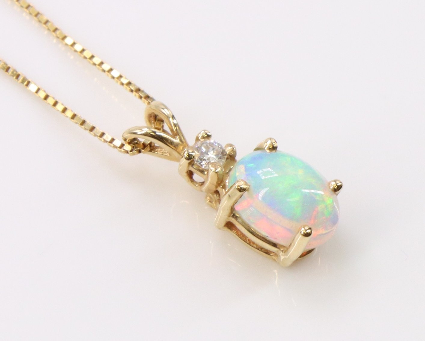 Image for 14k YG Necklace Chain and Pendant