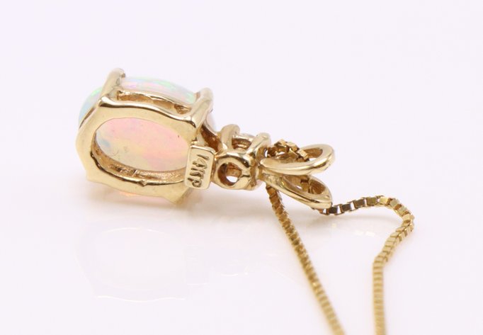 Image for 14k YG Necklace Chain and Pendant