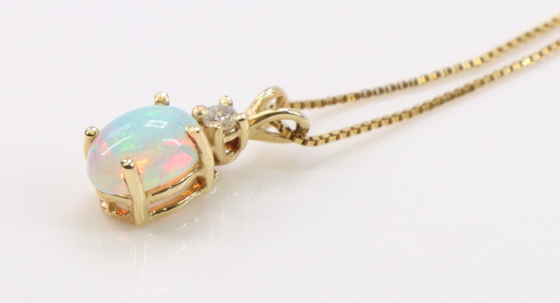 Image for 14k YG Necklace Chain and Pendant