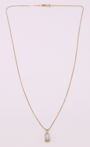 Image for 14k YG Necklace Chain and Pendant