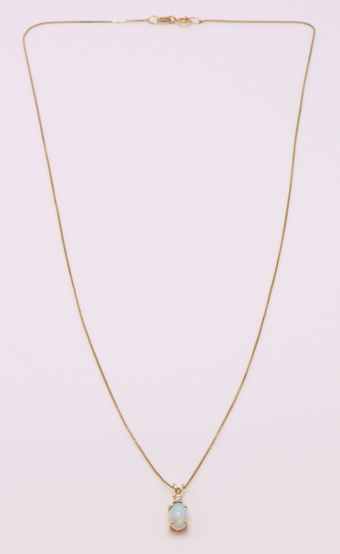 Image for 14k YG Necklace Chain and Pendant