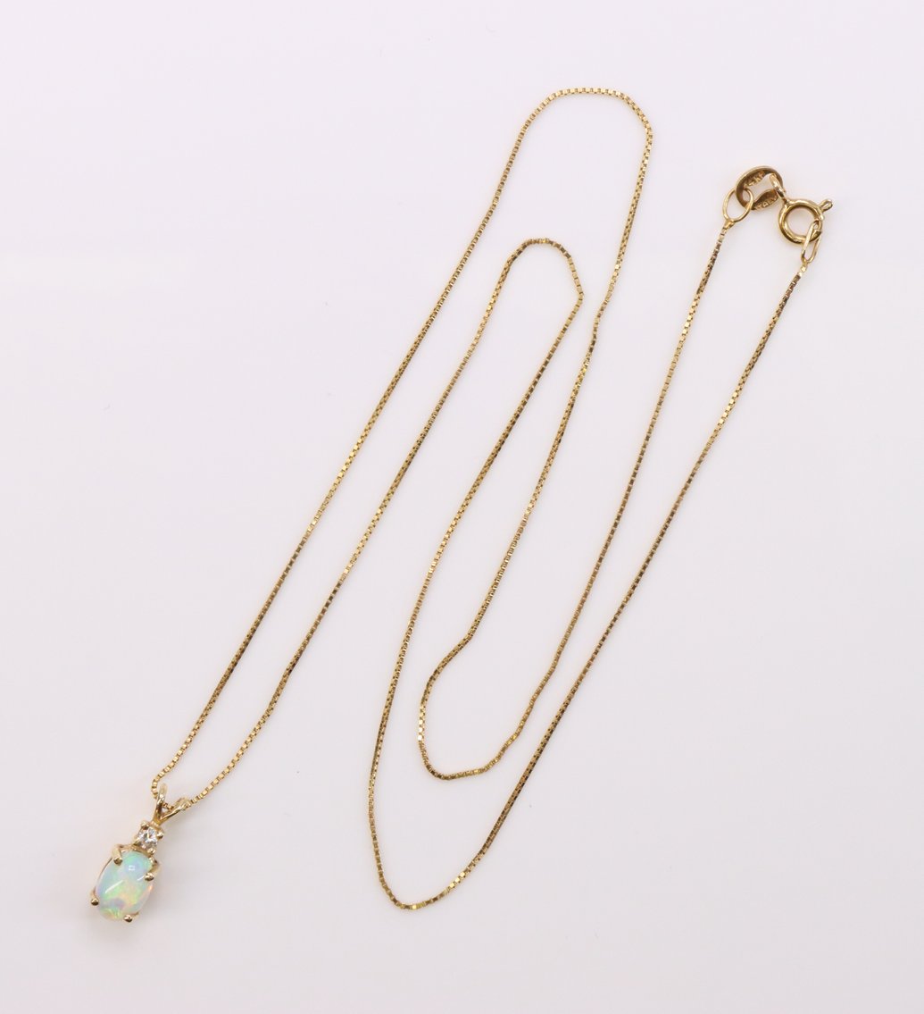 Image for 14k YG Necklace Chain and Pendant