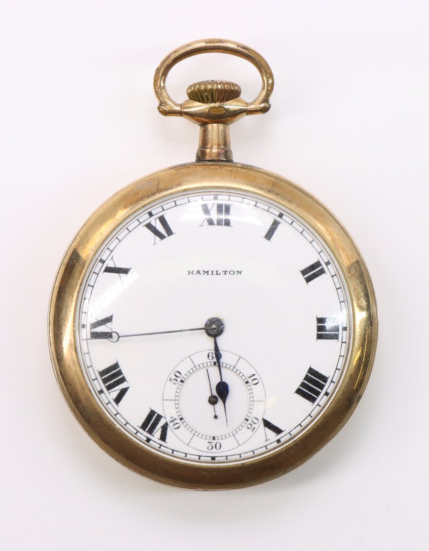 Image for Hamilton Gold Plated Pocket Watch