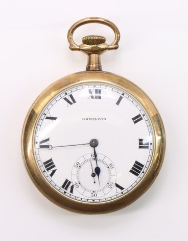 Image for Hamilton Gold Plated Pocket Watch