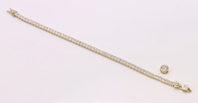 Image for 14k YG Bracelet & Pendant
