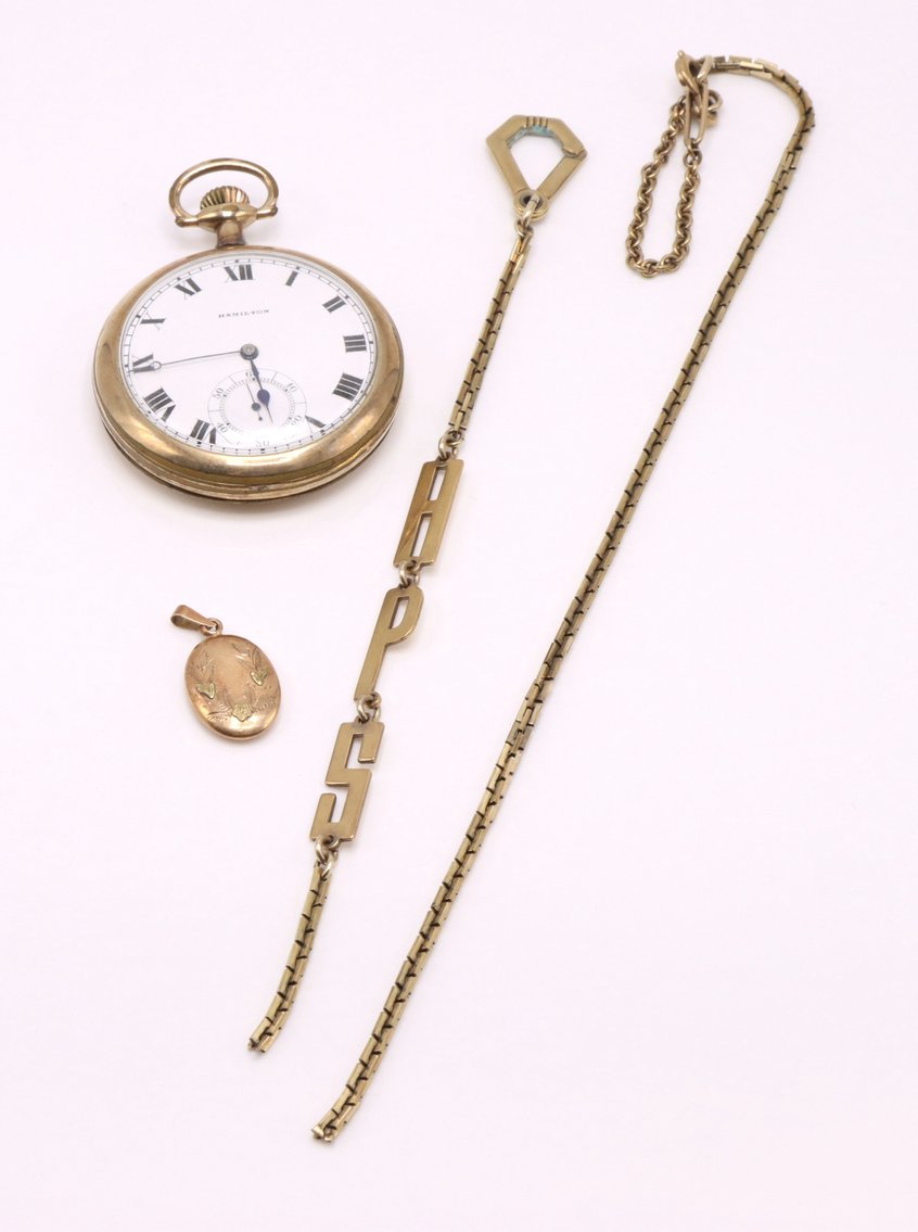 Image for Hamilton Gold Plated Pocket Watch