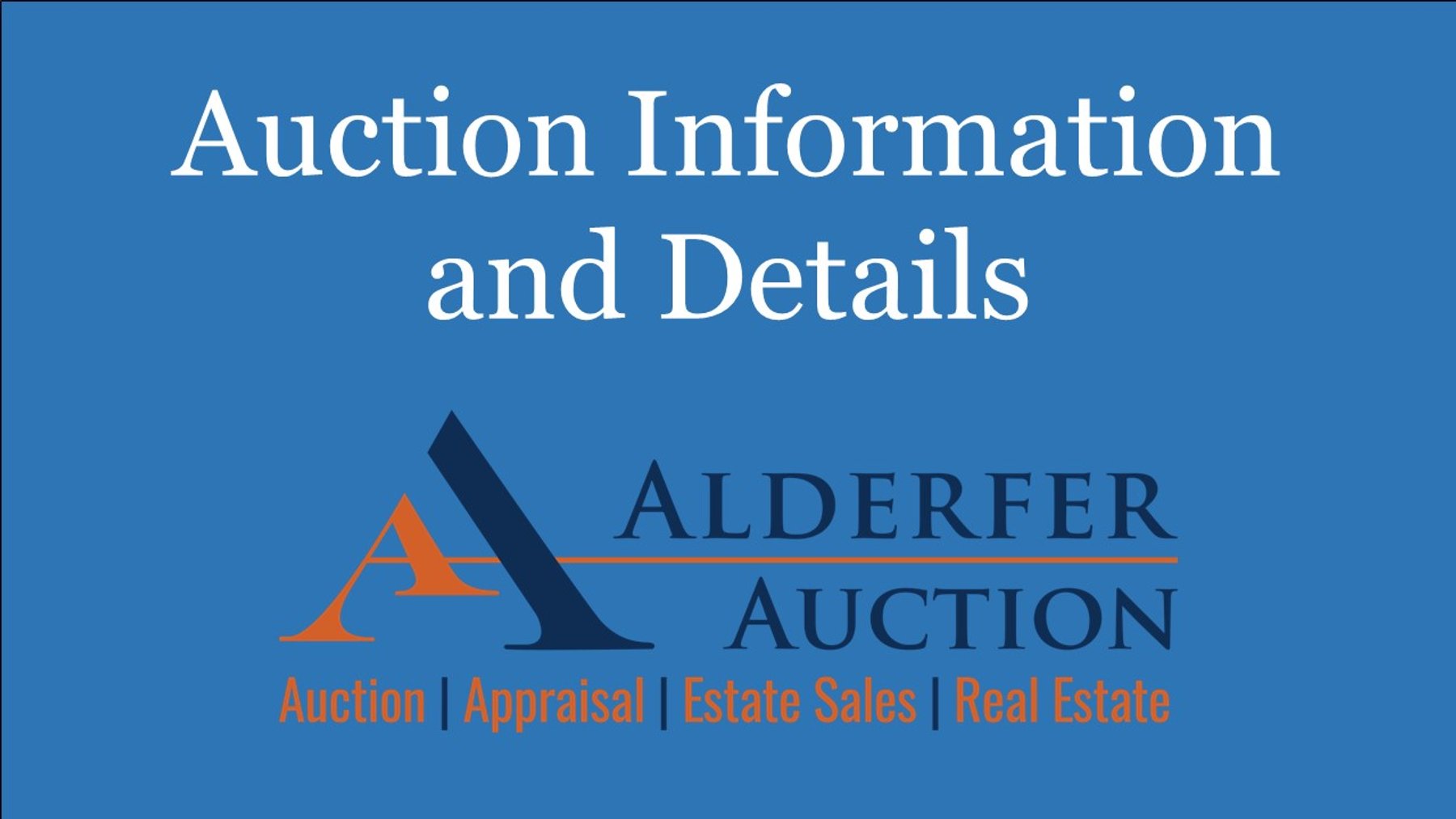 Image for Auction Information and Details