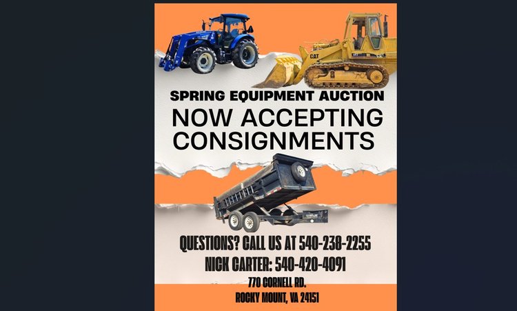 Image for Spring Equipment Auction Coming Soon...