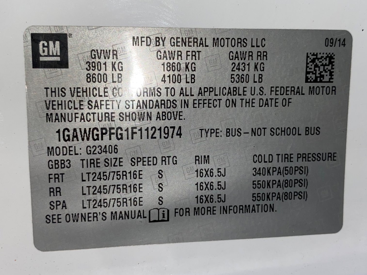 Image for Bankruptcy Auction - 2015 Chevy Express Passenger Van