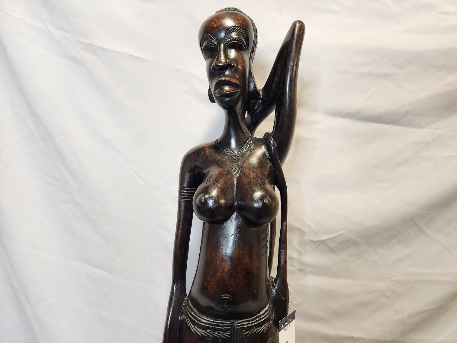 Image for African Hand Carved Wood Statues