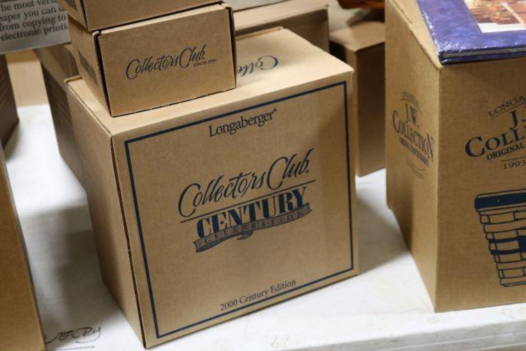 Image for LARGE LONGABERGER BASKET & POTTERY COLLECTION