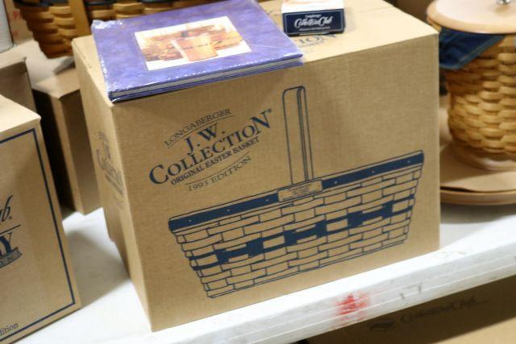 Image for LARGE LONGABERGER BASKET & POTTERY COLLECTION