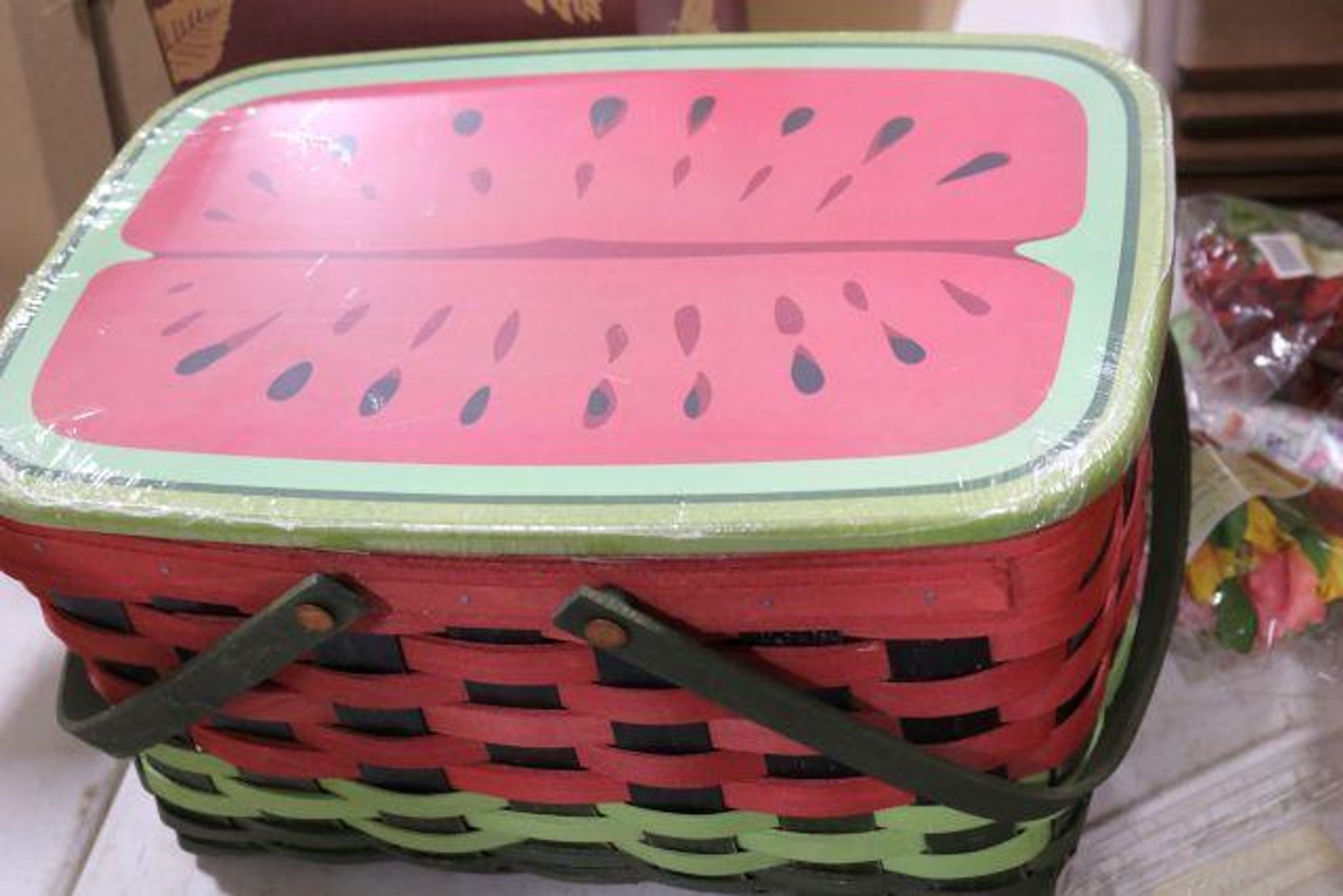 Image for LARGE LONGABERGER BASKET & POTTERY COLLECTION