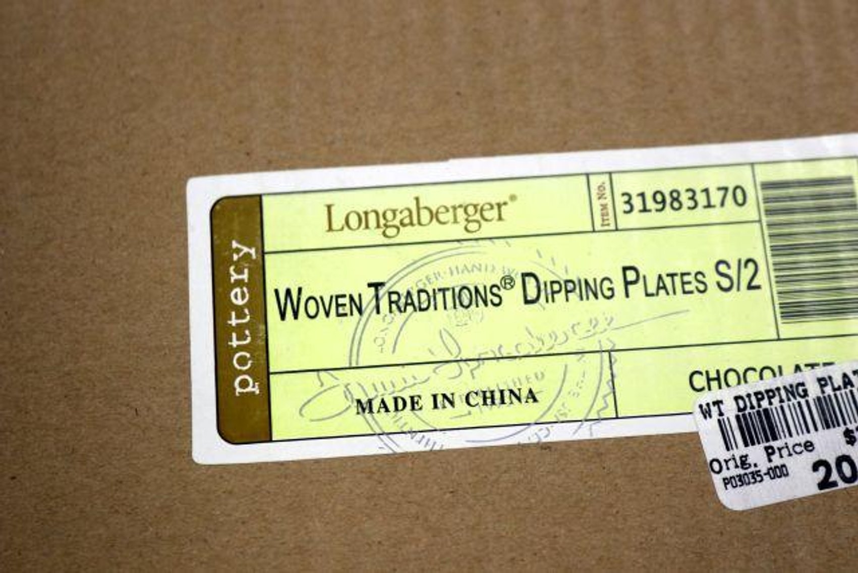 Image for LARGE LONGABERGER BASKET & POTTERY COLLECTION