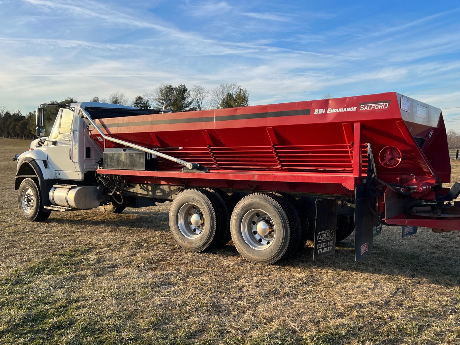 Image for 2012 International WorkStar 7500 Truck with Salford BBI Endurance Spreader Body